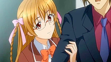 Dedando e Chupando Pau em Anime com Peitões