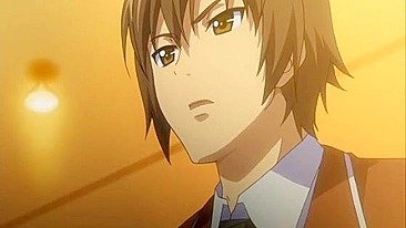 Dedando e Chupando Pau em Anime com Peitões