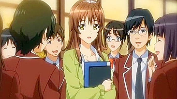 Dedando e Chupando Pau em Anime com Peitões