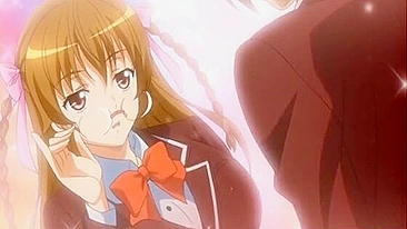 Dedando e Chupando Pau em Anime com Peitões