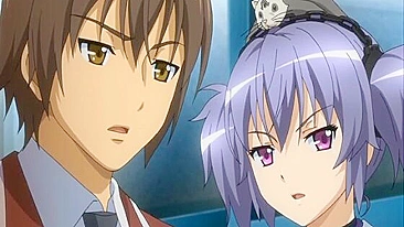 Dedando e Chupando Pau em Anime com Peitões