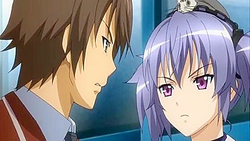 Dedando e Chupando Pau em Anime com Peitões