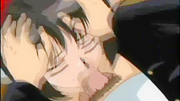 Colegial Hentai Fofa Fodida com Dildo na Buceta e no Cu, Anime