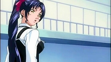 Masturbação de Colegial Hentai na Frente da Turma - Prazer de Garota Anime