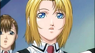 Masturbação de Colegial Hentai na Frente da Turma - Prazer de Garota Anime