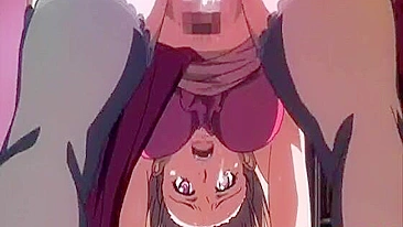 Hentai de Peitões Cavalgando Pau e Levando Gozada Dentro