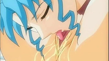 Hentai peituda tem tetas grandes apertadas, anime