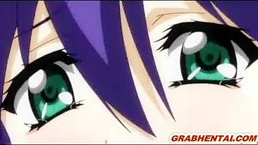 Peitões Virgens Enormes em Foda de Quatro no Hentai Anime