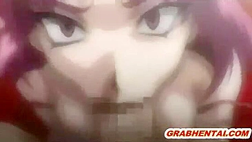Hentai de Peitos Grandes - Boquete, Gozada no Rosto, Anime, Tetuda