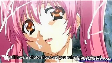 Hentai Peituda na Espanhola e de Quatro na Praia - Anime