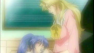 Universitária Hentai em Suruba com Vibrador - Pornô de Brinquedos Anime