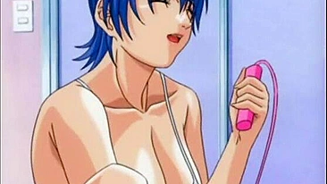 Cara de Hentai Tem o Pau Chupado Duro em Bondage