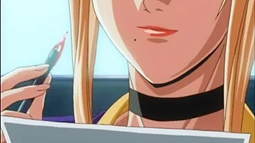 Cara de Hentai Tem o Pau Chupado Duro em Bondage