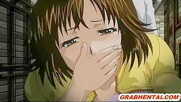 Gatinhas Anime Sensuais Chupando Pau e Fodendo de Quatro em Hentai Quente