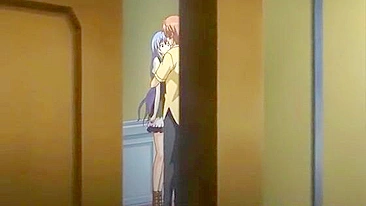 Colegial Peituda de Quatro Buceta Molhada Fodida - Hentai Anime