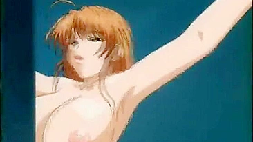 Prisioneira de Peitões Leva Consolo e Foda na Buceta Molhada em Hentai