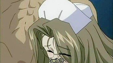 Enfermeira Safada em Quarteto Fodida pelo Médico em Hentai