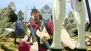 Orgia de Garotas Hentai Peitudas com Monstros em Fetiche Anime