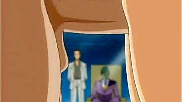 Fantasia de Bondage do Chefe - Hentai Amarrada em Gangbang Filmado