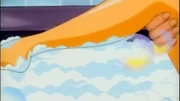 Ruiva Hentai Peituda Fodendo na Banheira - Experiência Anime Quente