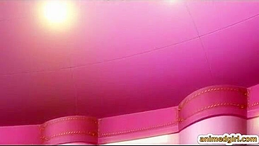 Elfa Azul do Gueto com Peitões no Hentai Dedando e Fodendo Buceta Molhada