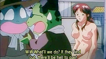 Tentáculos Arrombando Buceta em Bondage de Hentai Acorrentado