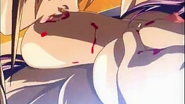 Hentai Acorrentada Apalpada por Travesti Anime, Dedando Peitos