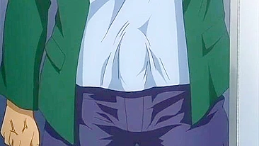 Universitária Hentai Chupando Pau Duro e Engolindo Porra no Banheiro