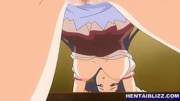 Colegial Hentai Peituda com Buceta Molhada Fodendo, Anime