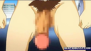 Vídeo Hentai - Peitões no 69 com Boquete e Cavalgada Quente na Pica