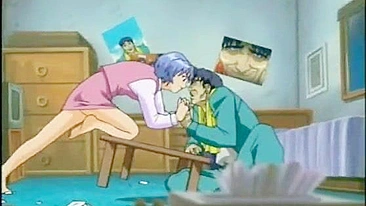 Garota Levando Vara de Pervertido Negro em Ação Hentai Quente