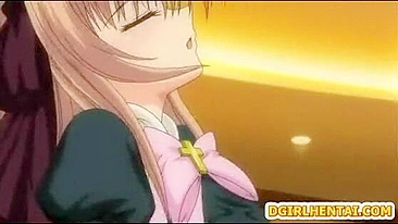 Travesti Universitária Hentai Fodida no Cu e Gozada na Cara