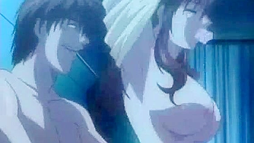 Foda no Cu Hentai com Bondage Amordaçado e Pauzão