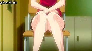 Ruiva Anime Goza no Anal em Pornô Desenho