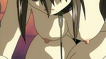 Hentai Acorrentada Leva Injeção no Cu e Espirra Merda - Acorrentada, Bondage, Cu, Injeção