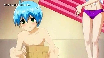 Adolescente Peituda de Anime Cavalga Pau Tarado em Festa Hentai