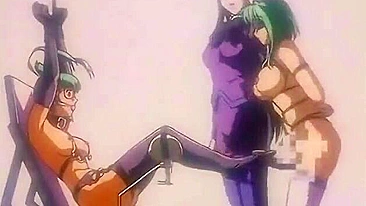Suruba Hard com Bondage Fodida por Enfermeira Travesti Anime em Hentai Pornô