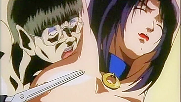 Exibição pública de hentai peituda com sexo hard acorrentado