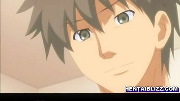 Hentai Fofa de Peitos Grandes Fica Molhada e Levando na Buceta