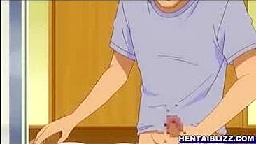 Vídeo Hentai Japonês - MILF Peituda com Boquete, Dedada e Masturbação Solo