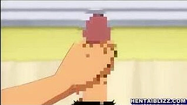 Vídeo Hentai Japonês - MILF Peituda com Boquete, Dedada e Masturbação Solo