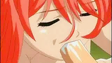 Ruiva Hentai com Peitões em 69 Oral Quente