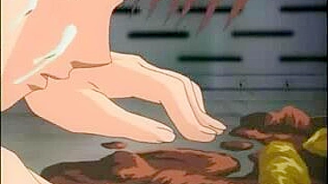 Estudante Hentai Leva Injeção no Cu e Foda no Trem