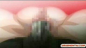 Pau Monstruoso Fode Gata Peituda em Bondage até Engolir Porra