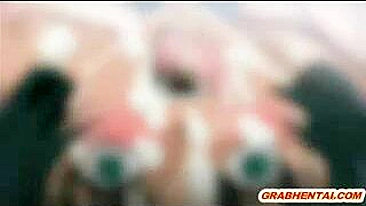 Pau Monstruoso Fode Gata Peituda em Bondage até Engolir Porra