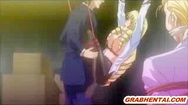 Amarrada e Pronta pra Foda - Hentai Presa Leva Rola Dura com Amigas em Bondage