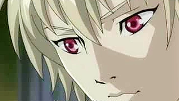 Amarrada e pronta, escrava hentai leva dupla dose de prazer da shemale