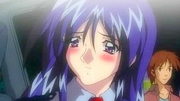 Policial Hentai Leva Vara Dura na Buceta Molhada no Carro