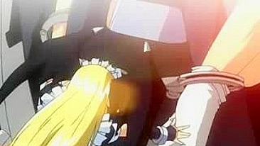 Policial Hentai Leva Vara Dura na Buceta Molhada no Carro