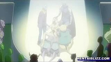 Gangbang Monstruoso em Show Público! Fantasia Suprema dos Fãs de Hentai!